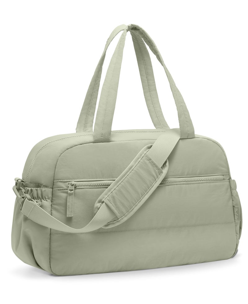 Uselike Gym Bag for Women Travel Duffle Bags with Wet Pocket Lightweight Carry on Bag Overnight Weekender Duffel Bag Water Resistant Light Green - Image 2