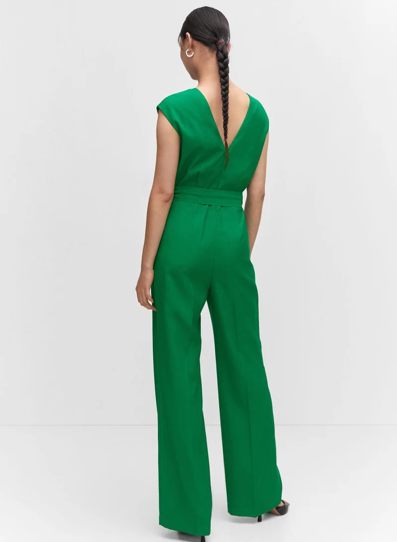 مانجو Belted Detail Jumpsuit