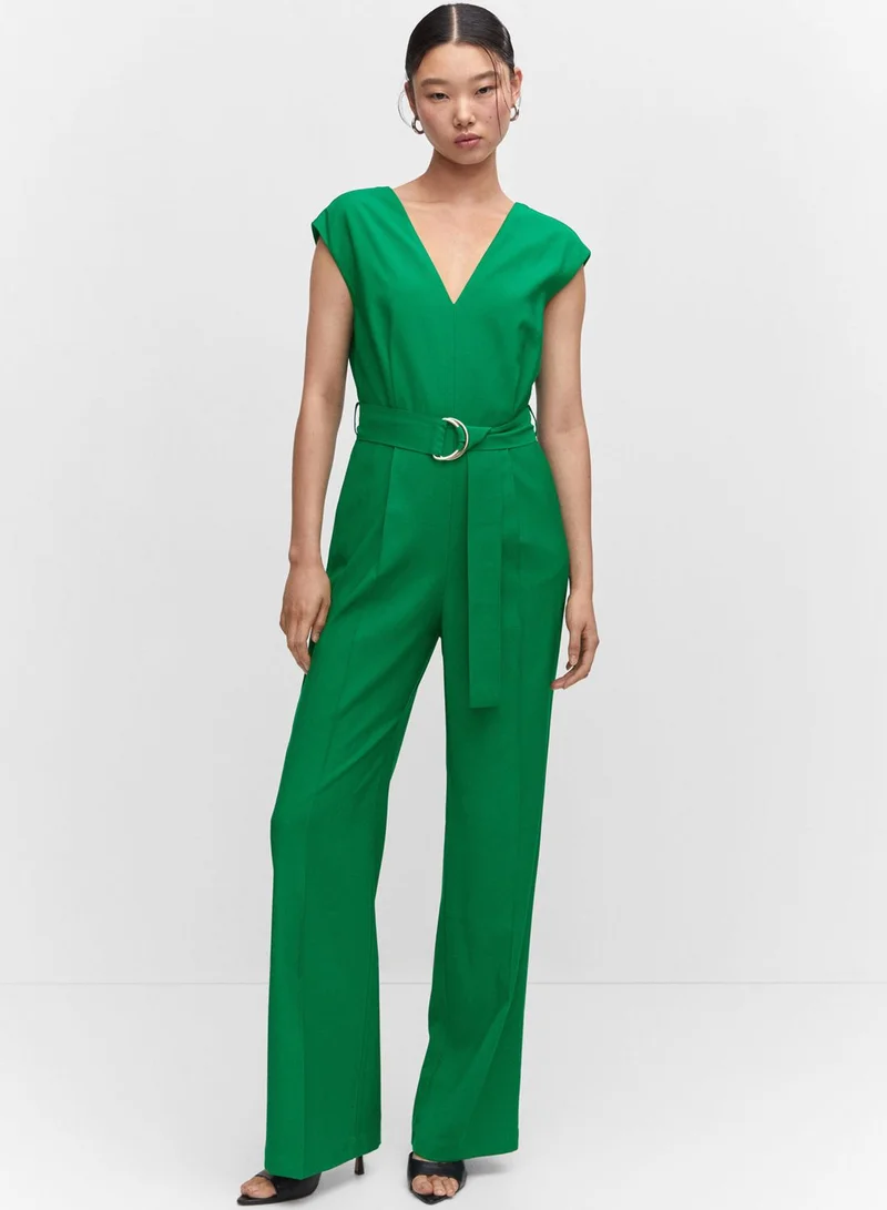مانجو Belted Detail Jumpsuit