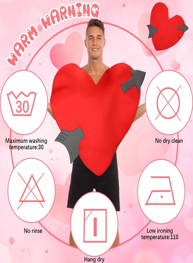 Twistover Valentine's Day Adult Heart Costume Love Cupid Clothing for Adults Anniversary Valentine's Day Love Party Props - Image 3