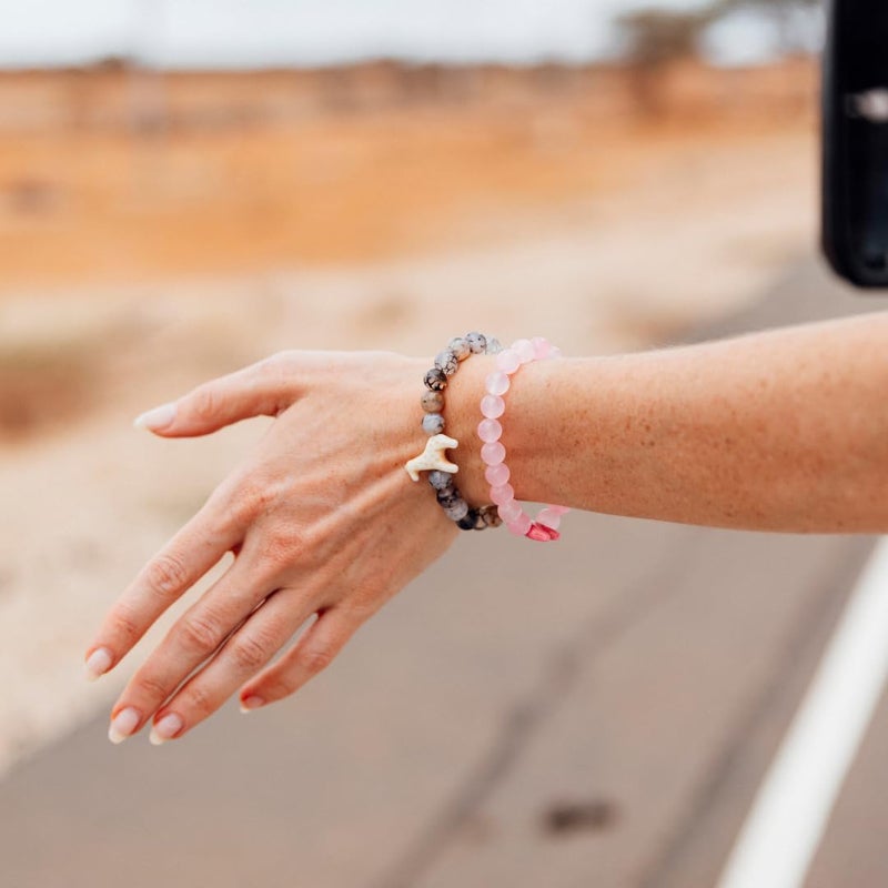 Fahlo Giraffe Tracking Bracelet â€“ Track a Real Giraffeâ€™s Journey â€“ Supports Wildlife Conservation â€“ Elastic, One Size Fits Most â€“ on Interactive Mobile App Map â€“ Unisex Conservation Gift (Kenya Orchid Pink) - Image 2