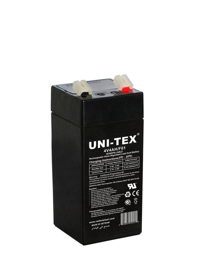 UniTex - Battery Rechargeable  4V/4AH/F01 - Image 1