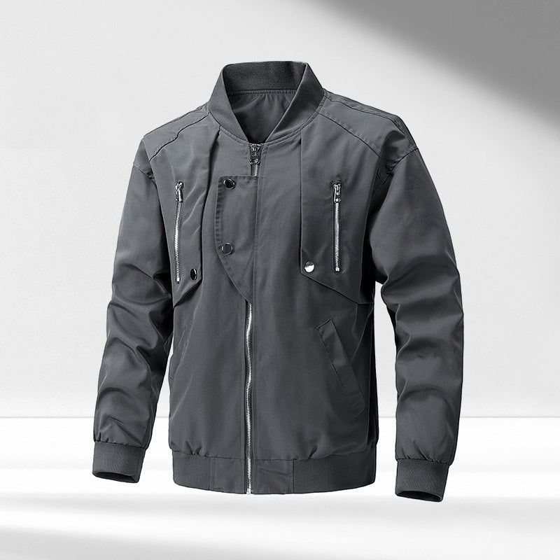 New Aviator Jacket Jacket For Men And Women Loose All-Match Design Workwear Jacket Baseball Suit - Image 3