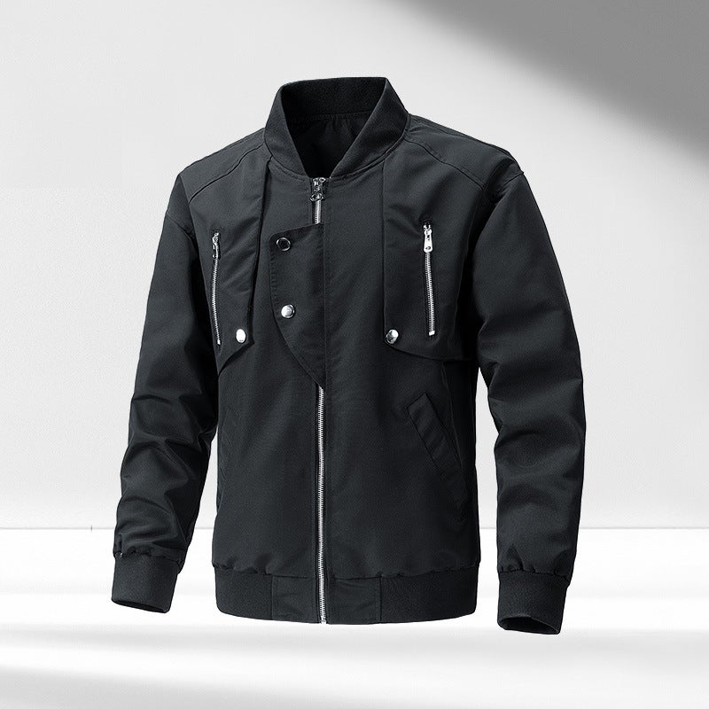 New Aviator Jacket Jacket For Men And Women Loose All-Match Design Workwear Jacket Baseball Suit - Image 4