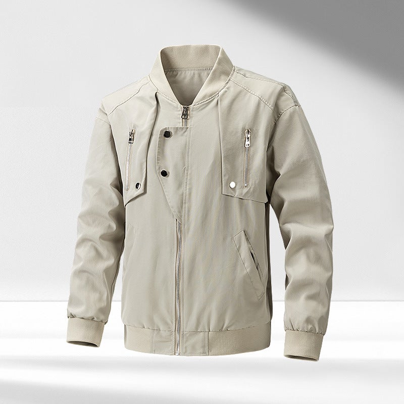 New Aviator Jacket Jacket For Men And Women Loose All-Match Design Workwear Jacket Baseball Suit - Image 2