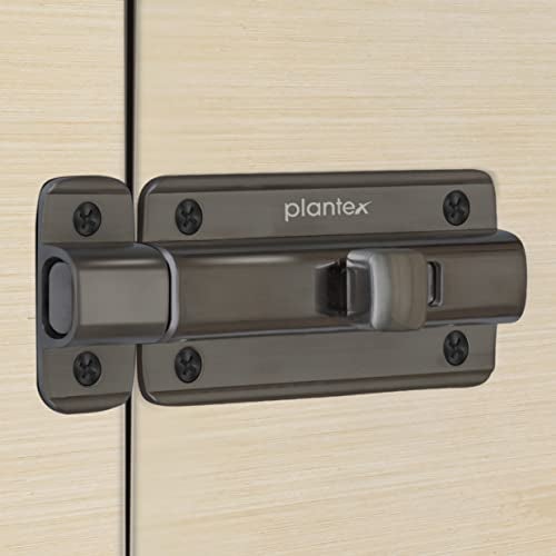 Plantex Premium Heavy Duty Door Stopper/Door Lock Latch for Home and Office Doors - Pack of 20 (Satin Black-Matt) - Image 1