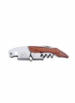 Generic Premium Corkscrew and Bottle Opener for Waiters and Bartenders with Elegant Stainless Steel and Rosewood Design  - Image 4