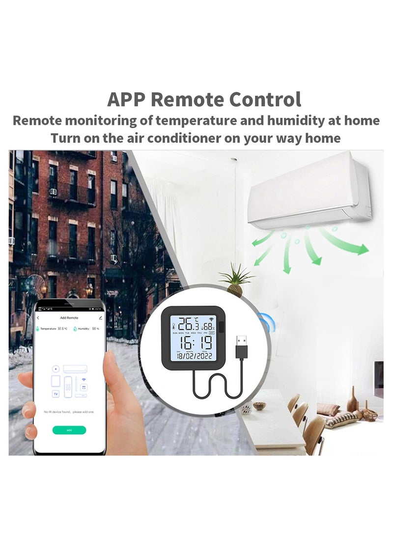 Smart IR Remote Control with Temperature Humidity Sensor Tuya Wifi Universal Remote Controller with Backlight - Image 2