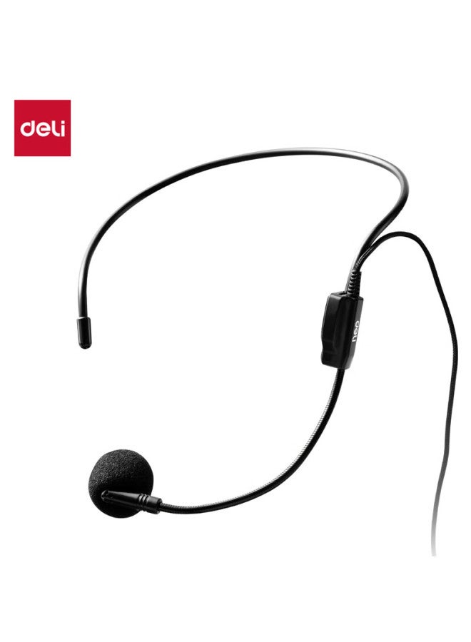 Wired Amplified Microphone Headset, High-sensitivity Lapel Microphone, Wired Headset For Microphones, Includes Microphone Pad