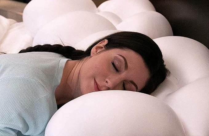 CHALISA Egg Sleeper Pillow Portable Ergonomically Neck/Head Support Bed Alleviate Neck & Back Pain Head Support Bed Sleeping for Home & Outdoor Travelling Travel Organiser - Image 4