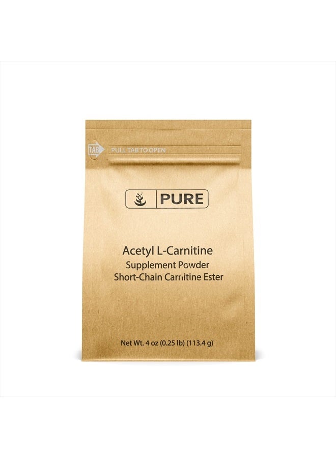 PURE ORIGINAL INGREDIENTS مكونات أصلية نقية أسيتيل L-كارنيتين (4 أونصات) ALCAR، مكمل مسحوق الأحماض الأمينية - Image 1