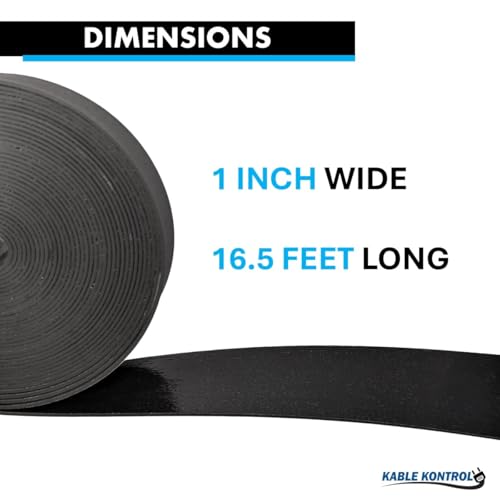 KABLE KONTROL Heat Shrink Tape - 1" Inch Wide - 16.5 Ft Rolls - 4:1 Adhesive Lined Shrinkable Tape for Electrical Cables, Wires, Pipes – Adhesive Activates Upon Heating Melts and Seals, RoHS - Black - Image 3