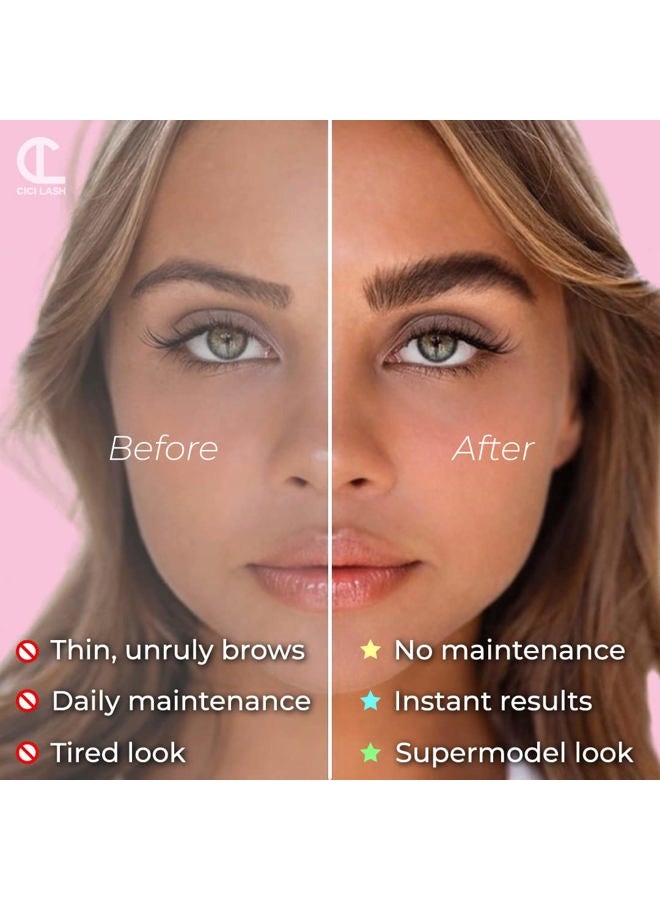 CICI Lash Brow Lamination Kit by CICI | Professional Instant DIY Eyebrow Lamination Lift Kit with Keratin Conditioning for Fuller, Thicker, Beautiful Brows | Easy to Use & Long Lasting Results - Image 2