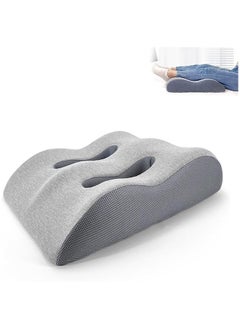 TYCOM Memory Foam Knee Pillow for Side Sleepers - Orthopedic Knee and Leg Cooling Pillow Adaptive Bed Assistance Product Leg Pillow for Sleeping Lower Back and Hip Pain Light Grey. 