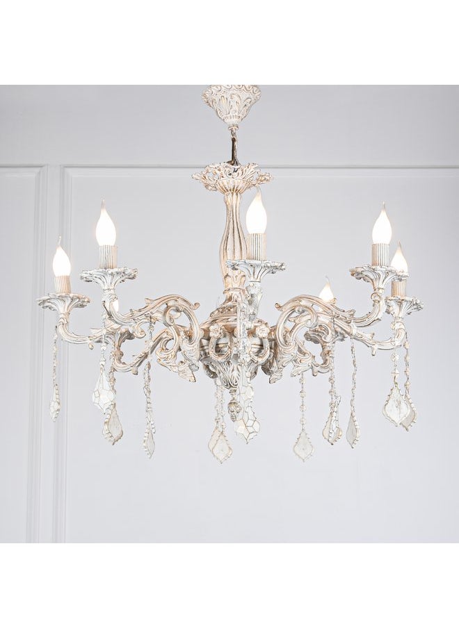 tbshomelamp Metal-Boho Celling Lighting White  60x40 cm  - Image 1