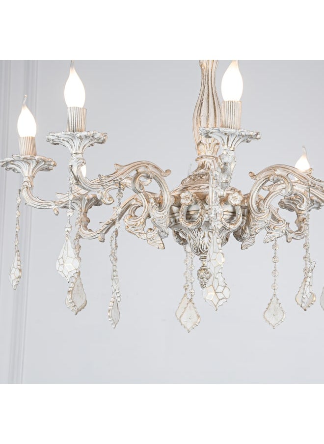 tbshomelamp Metal-Boho Celling Lighting White  60x40 cm  - Image 3