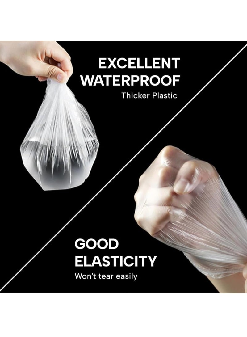 30pcs Disposable Shower Caps, Transparent Travel Shower Caps, Large Plastic Hair Caps for Women Home Hotel Use Large Size - Image 2