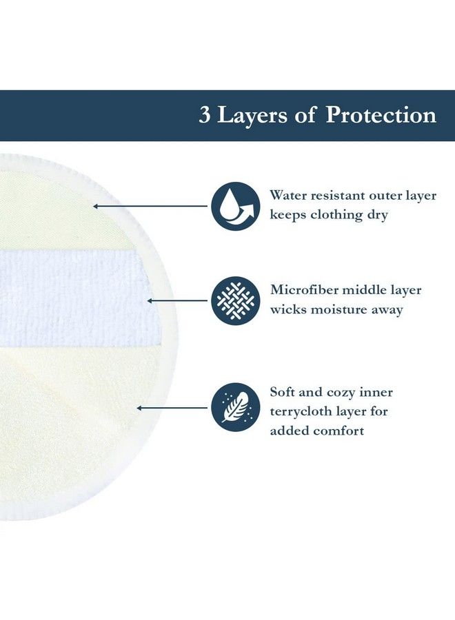 Ameda Contoured Washable Nursing Pads 10 Pairs (20 Count) Breastfeeding Supplies Reusable Breast Pads With Organic Bamboo Material & Mesh Laundry Bag Longlasting Leakage Protection - Image 3