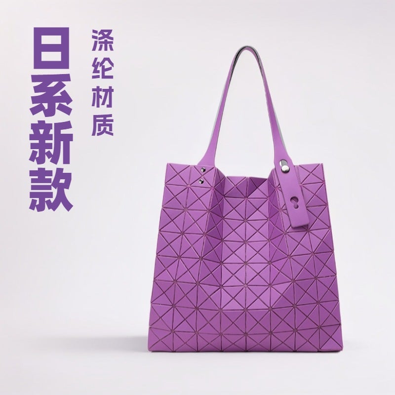 New Women'S Bag Lifetime Geometric Diamond Plaid Bag Magic Large Square Shoulder Bag All-Match Handbag Women'S Tote Bag - Image 2