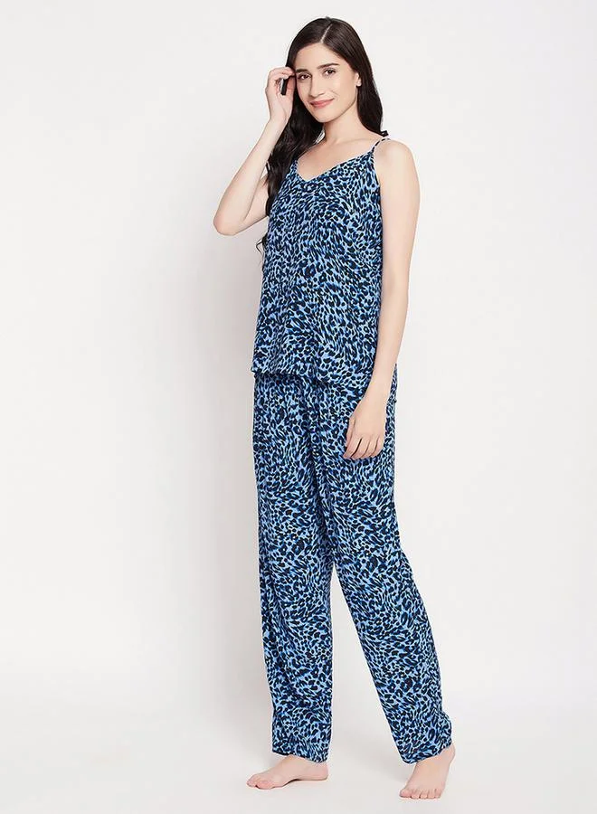 Clovia Animal Print Cami Top & Pyjama Set by Styli