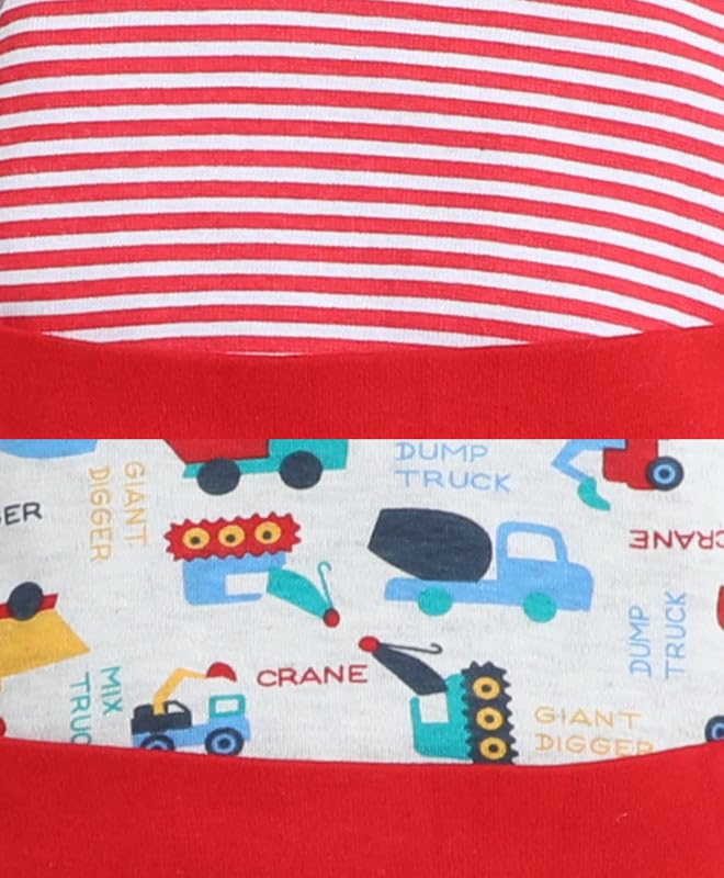 BUMZEE Red & White Baby Boys Ear Flap Tying Cap Pack of 2 Age - 3-6 Months (Peb8620C-red.wht) - Image 5