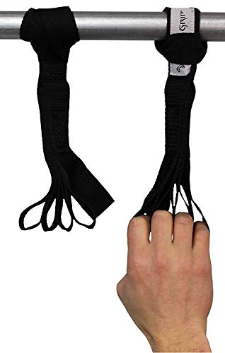 Core Prodigy Talon Pull Up Grip Strength Straps - Nylon Finger and Thumb Loops for Grip Training, Rock Climbing, Hand and Arm Strengthener (Black) - Image 1