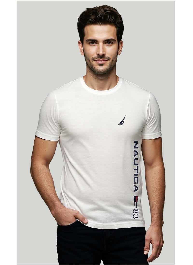 NAUTICA Plain Regular Fit Premium Cotton Crew Neck T-shirt  - Image 1