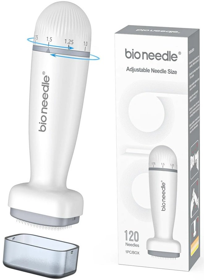 bio needle Adjustable Dermal Stamp Microneedle Stamp Microneedle Skin Pen 0.25mm for Face Scalp Beard Body  - Image 1