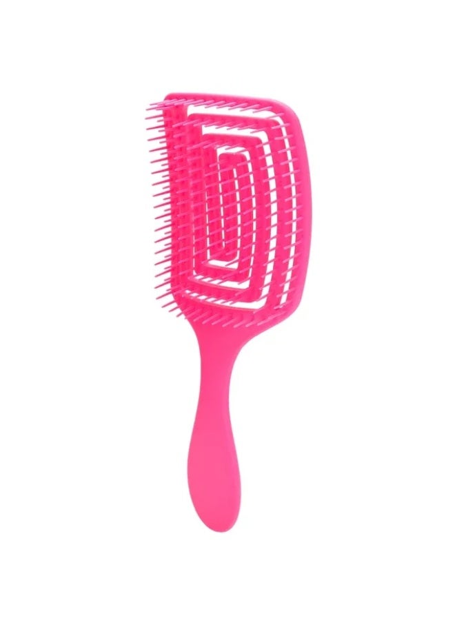 Hair Detangler Brush – Curved Vented Brush for Thick Hair, Anti-Static Maze Shape Detangling Comb, Lightweight & Ergonomic, Pain-Free Hair Straightener Brush for Women, Men, and Kids, Suitable for All Curl Types and Wigs - Image 2