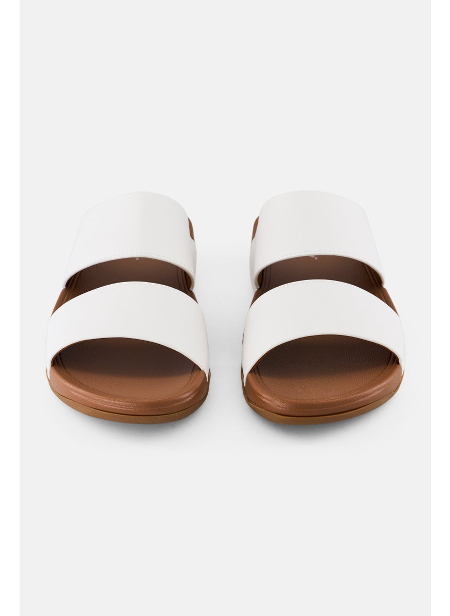 English Laundry Men Slip On Arabic Sandals, White  - Image 4