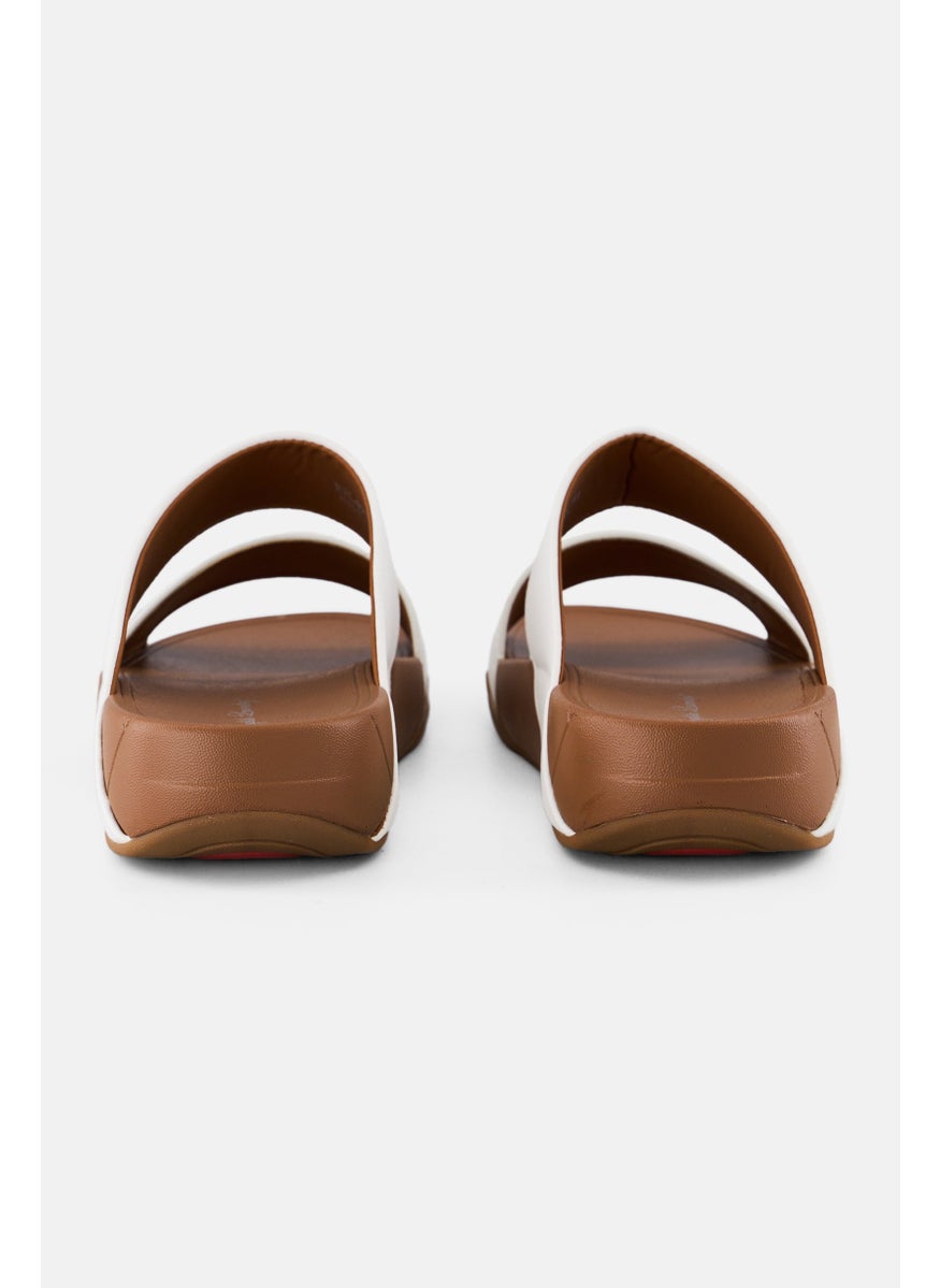 English Laundry Men Slip On Arabic Sandals, White  - Image 2