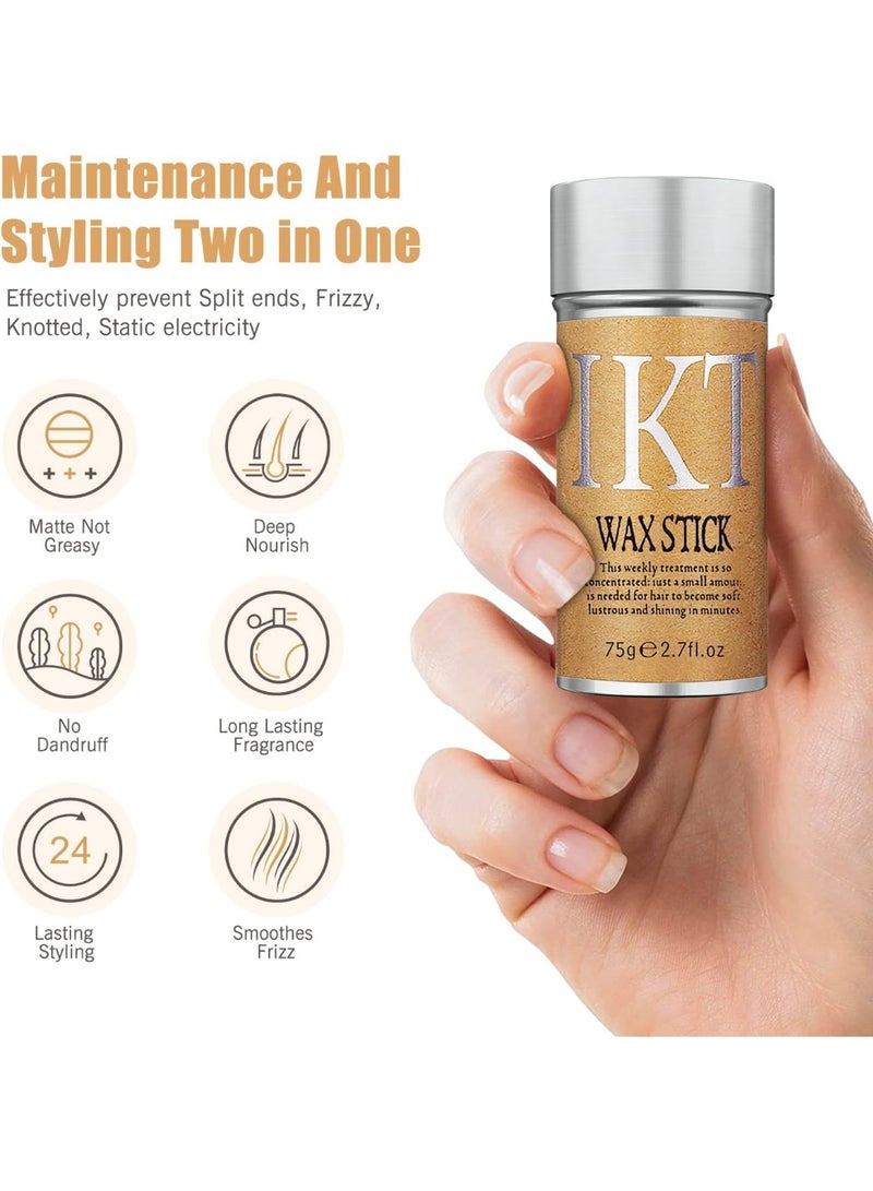 IKT Hair Wax Stick Sleek Styling Smooth Edges Control Flyaways Shine Boost Non Greasy Lightweight Formula Easy Application Long Lasting Hold Perfect for Daily Styling Professional Finish Results - Image 5