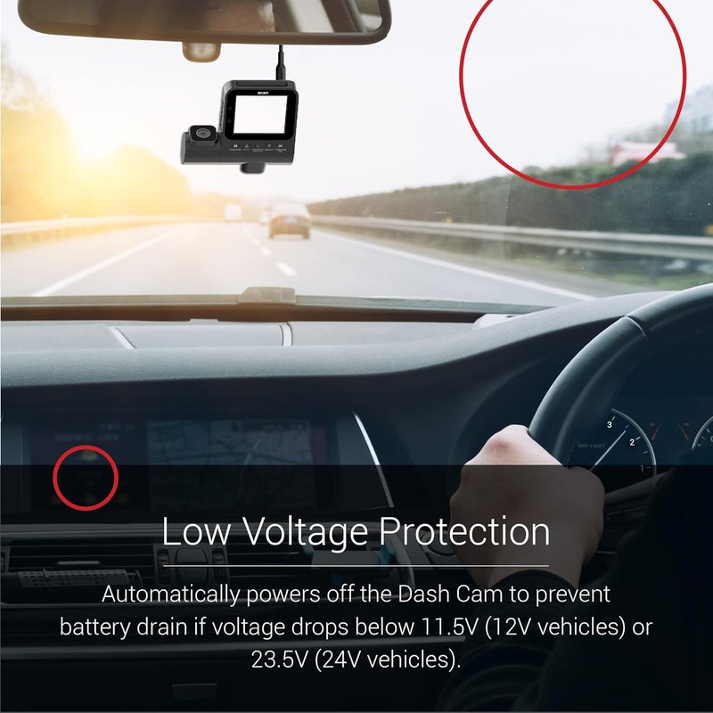 Dylect Type-C Hardwire Kit for Dash Cam | 24-Hour Parking Monitoring with Low Voltage Protection - Image 5