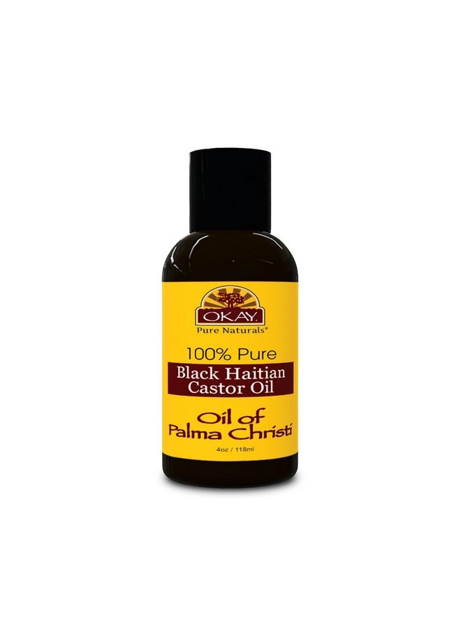 OKAY OKAY BLACK HAITIAN CASTOR OIL 4oz / 118ml  - Image 1