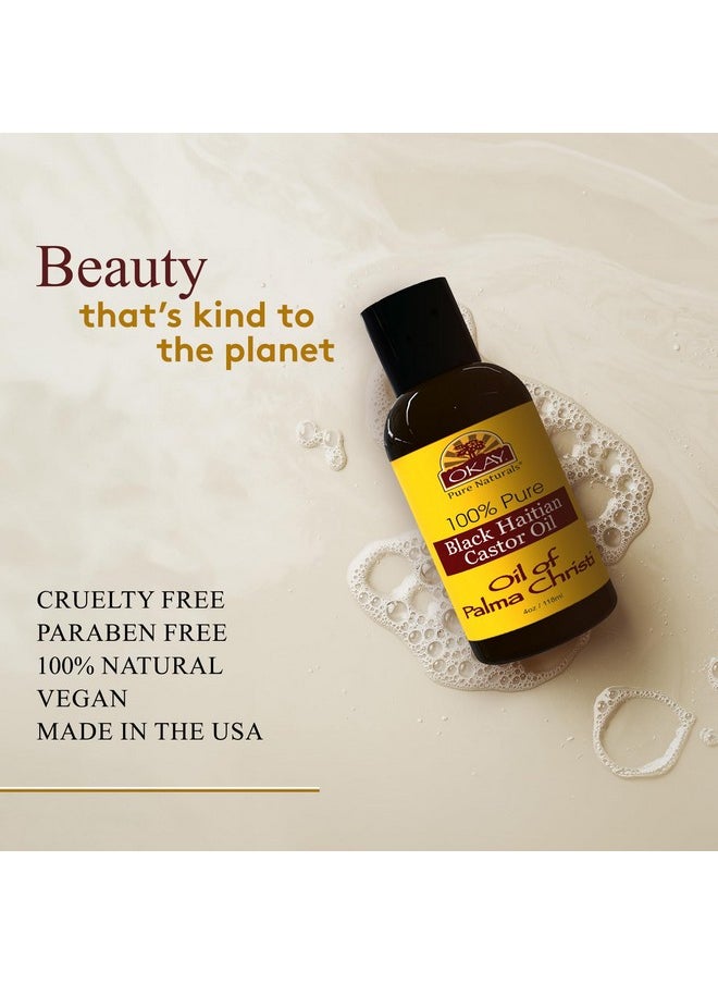 OKAY OKAY BLACK HAITIAN CASTOR OIL 4oz / 118ml  - Image 3