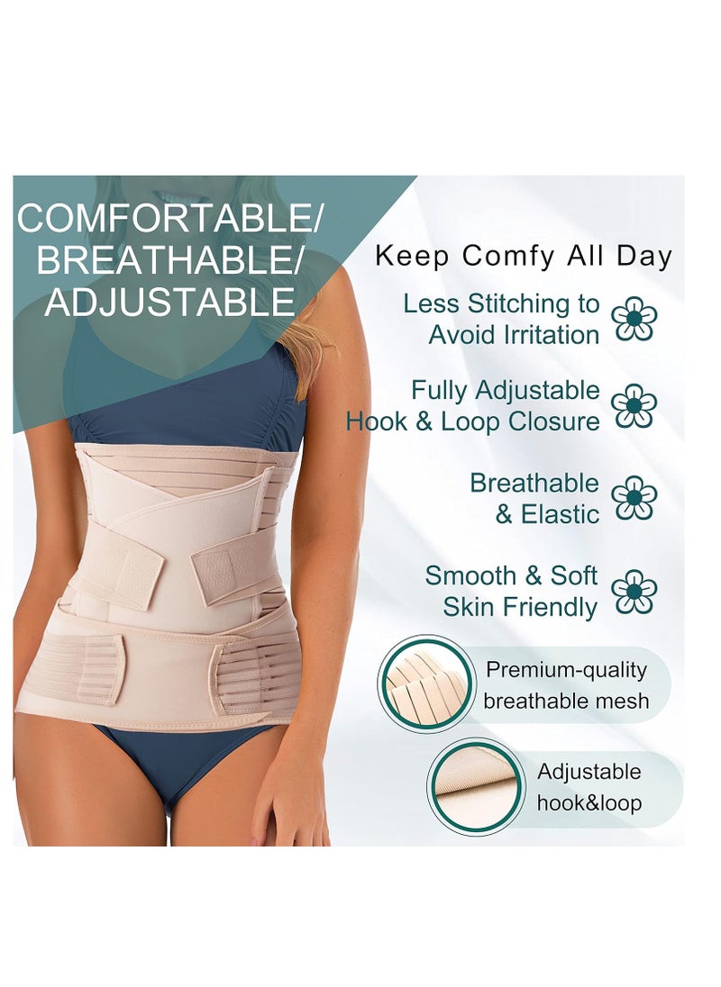 RATSAW 3 in 1 Postpartum Belly Band Post C Section Support Recovery Wrap Abdominal Binder Girdles for After Giving Birth  - Image 5