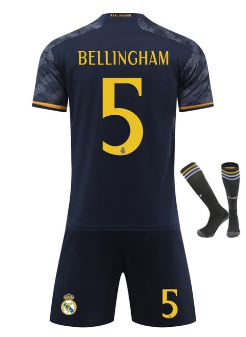 Real Madrid Bellingham No. 5 Football Jerseys Kids Soccer Shirt Sportswear Suit