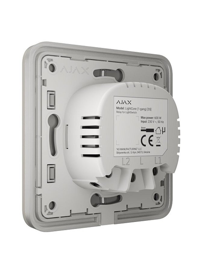 Ajax AJAX LightCore Smart Switch | 1-Gang | Touch Control | Wi-Fi | Smart Home Compatible  - Image 2
