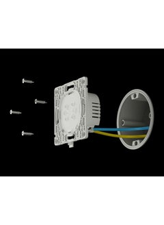 Ajax AJAX LightCore Smart Switch | 1-Gang | Touch Control | Wi-Fi | Smart Home Compatible  - Image 5