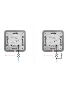 Ajax AJAX LightCore Smart Switch | 1-Gang | Touch Control | Wi-Fi | Smart Home Compatible  - Image 4