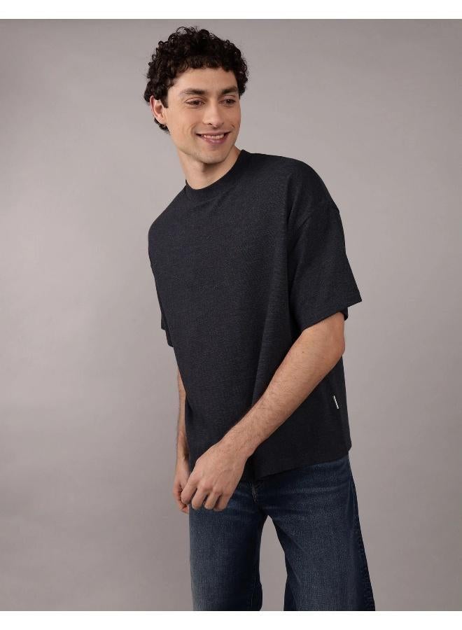 American Eagle AE Oversized Textured T-Shirt - Image 1