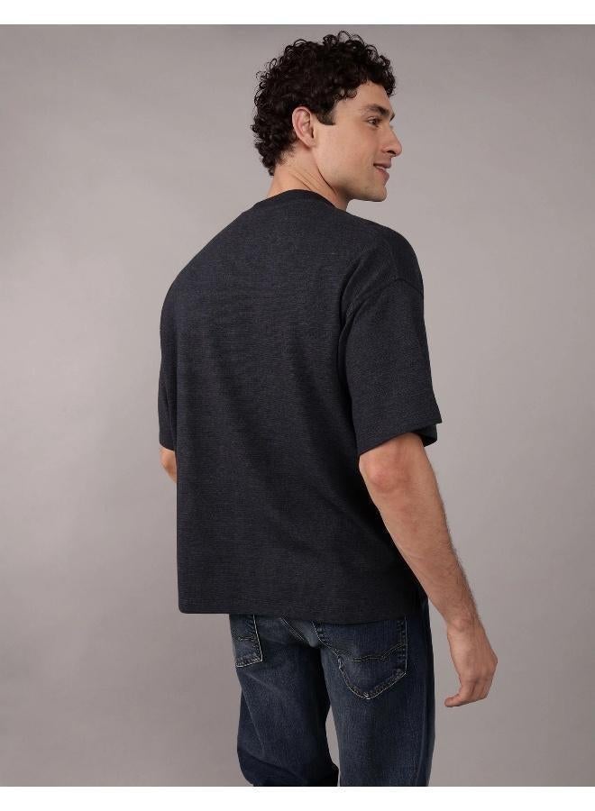 American Eagle AE Oversized Textured T-Shirt - Image 4