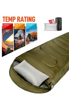 Mereza Single Sleeping Bag - Lightweight Waterproof Adult and Kids Camping Sleeping Bag with Compression Bag, 1 Small Sleeping Pillow, Backpacking Sleeping Bag for Outdoor Camping, Hiking and Travel  - Image 4