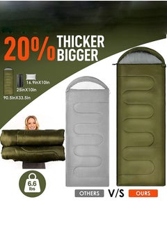 Mereza Single Sleeping Bag - Lightweight Waterproof Adult and Kids Camping Sleeping Bag with Compression Bag, 1 Small Sleeping Pillow, Backpacking Sleeping Bag for Outdoor Camping, Hiking and Travel  - Image 2