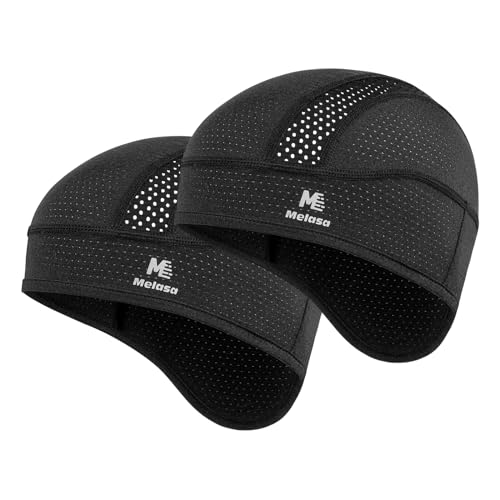 MELASA Skull Cap Cooling Helmet Liner for Hard Hat with Neck Extension Sun Protection Mesh Breathable Sweat Cap for Men Women - Image 1