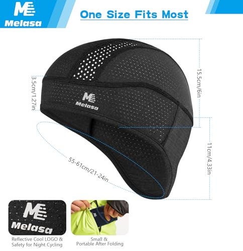 MELASA Skull Cap Cooling Helmet Liner for Hard Hat with Neck Extension Sun Protection Mesh Breathable Sweat Cap for Men Women - Image 5
