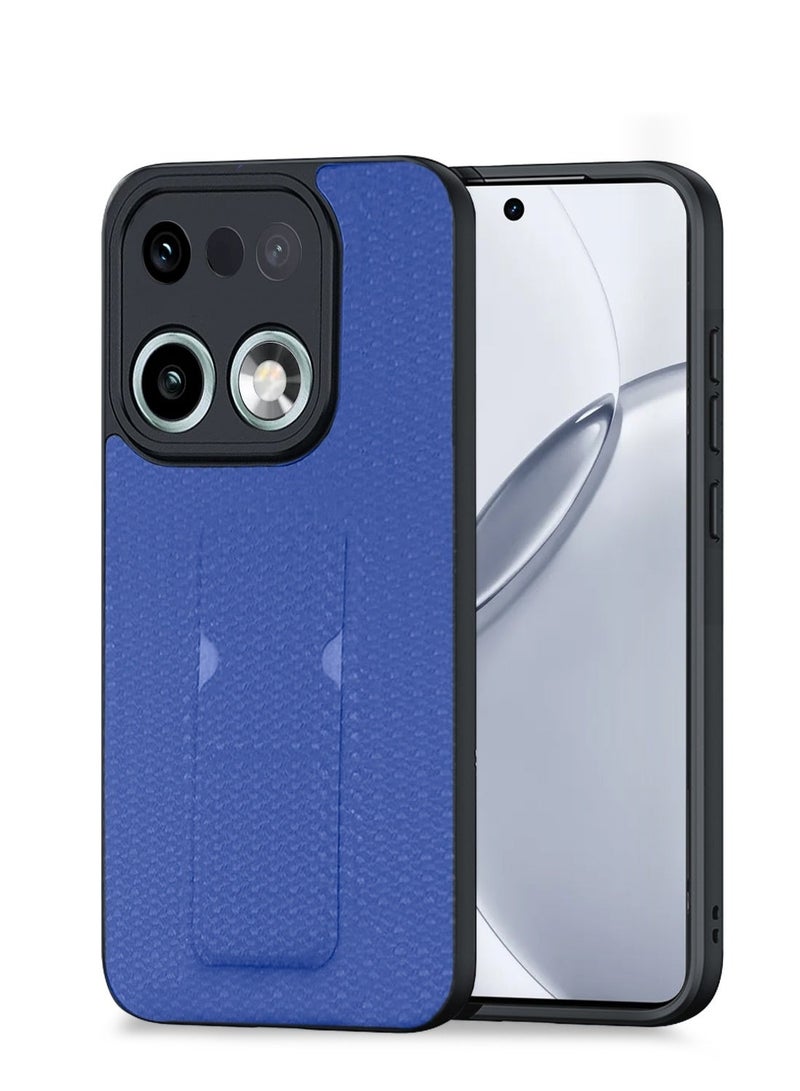Wtech Realme 16 Pro+ / 16 Pro Plus 5G 2026 Soft Silicone Case with Grip, Protective Cover Texture Case Cover (MCGHSN) - Blue & Realme 16 Pro+ / 16 Pro Plus 5G 2026 Premium Curved Edges UV Full Glue Full Cover Tempered Glass Screen Protector (MSGUCN) - Clear Bundle - Image 2