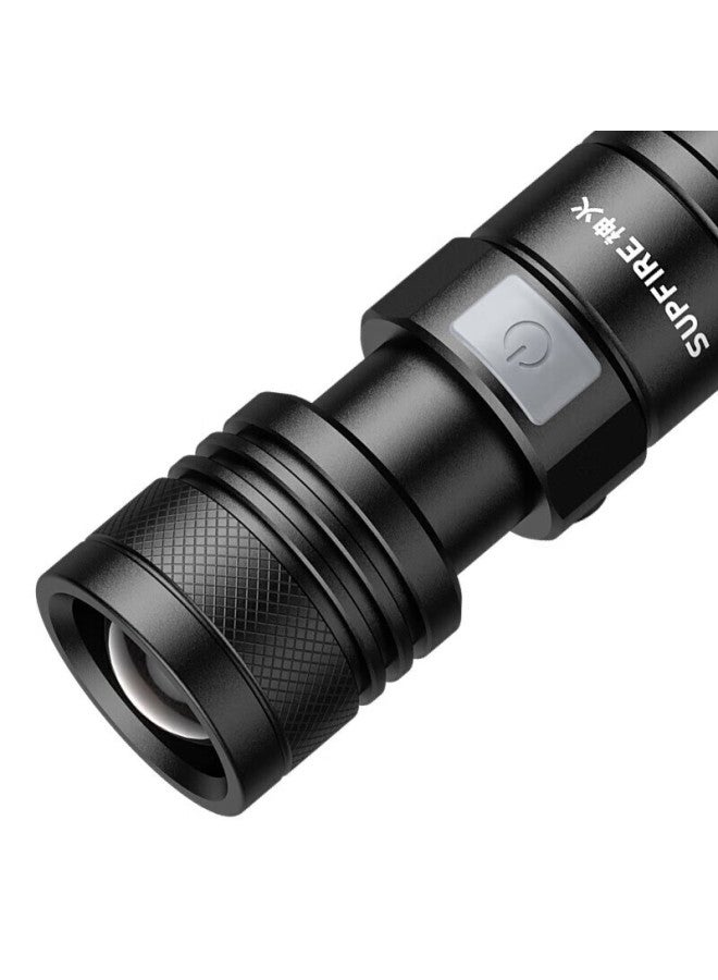 Supfire A2 Flashlight, High-intensity Torch, Compact Zoomable, Long-lasting Battery, Mini Long-range, Ultra-bright, Portable, Cycling Light - Image 5