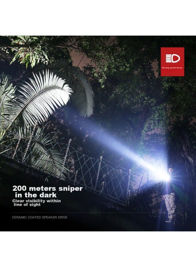 Supfire A2 Flashlight, High-intensity Torch, Compact Zoomable, Long-lasting Battery, Mini Long-range, Ultra-bright, Portable, Cycling Light - Image 4
