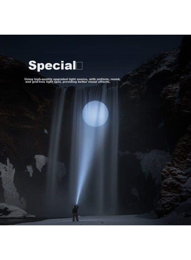 Supfire A2 Flashlight, High-intensity Torch, Compact Zoomable, Long-lasting Battery, Mini Long-range, Ultra-bright, Portable, Cycling Light - Image 2